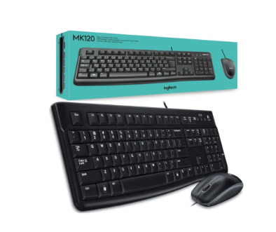 Logitech MK120 wired keyboard and mouse